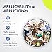 WePet Pet Wrap, Self-Adhesive Non-Woven Bandage, Emergency Cohesive Gauze, for Dogs, Cats, Horse, Birds, Wounds, Wrist Healing, Ankle Sprain, 2 Inch, 12 Rolls