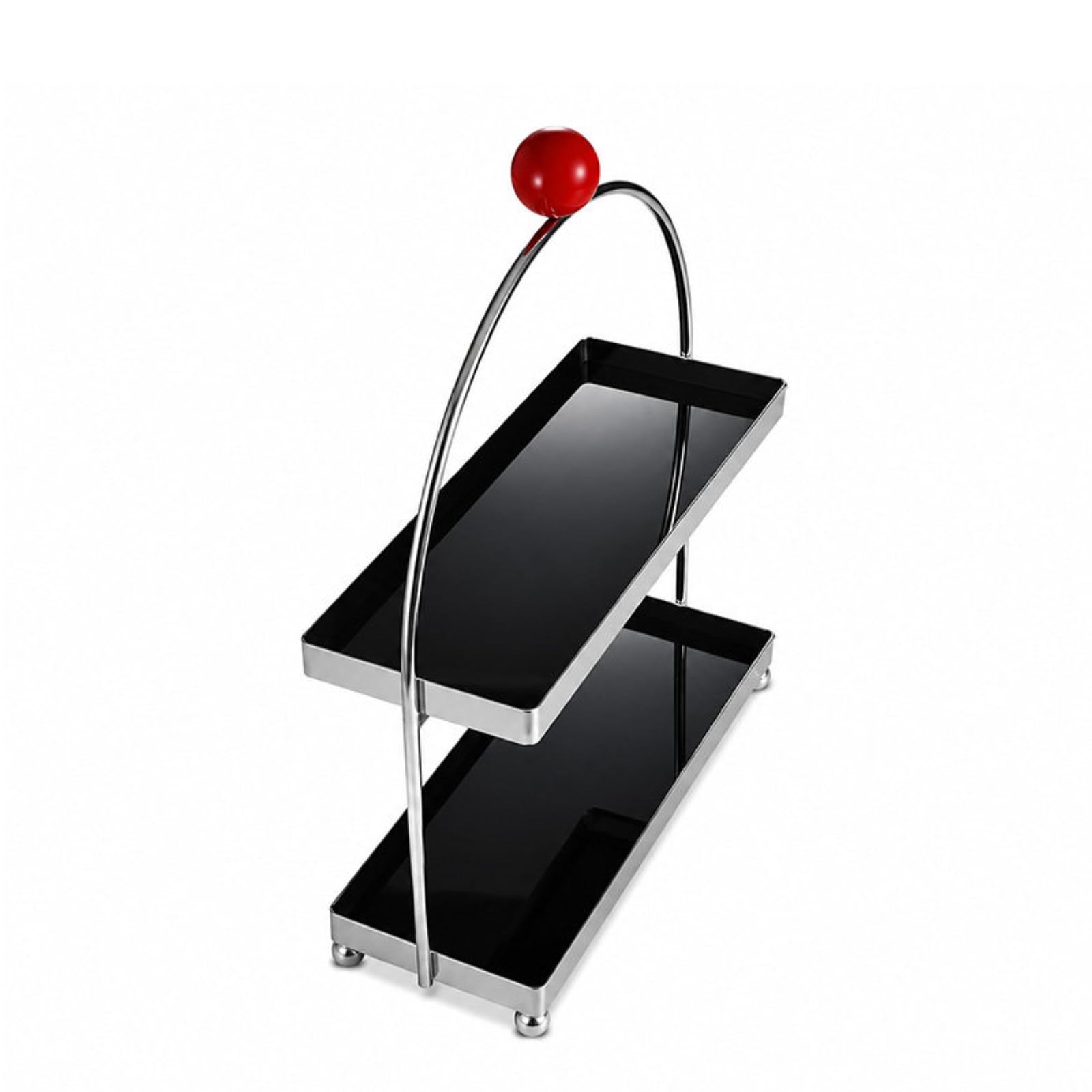 Organisateur Cosmétiques Compact Étagère Comptoir Étroit Présentoir pour Coiffeuse, Noir