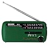 Hihey Draagbare handslinger AM/FM Solar Radio Ouder notradio met zaklamp en zonne-oplaadfunctie voor uitzonderlijke toestand/radio
