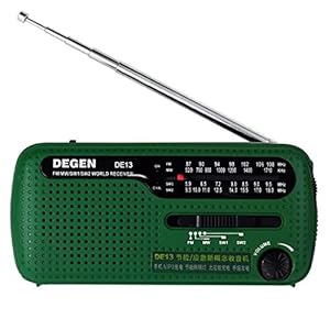 Hihey Draagbare handslinger AM/FM Solar Radio Ouder notradio met zaklamp en zonne-oplaadfunctie voor uitzonderlijke toestand/radio