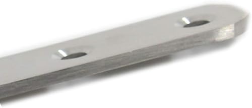 Miniatura 3 de Paquete de 4 placas planas de reparación para madera, soportes rectos de acero inoxidable de 6.299 in  6 pulgadas de longitud, 6 orificios para