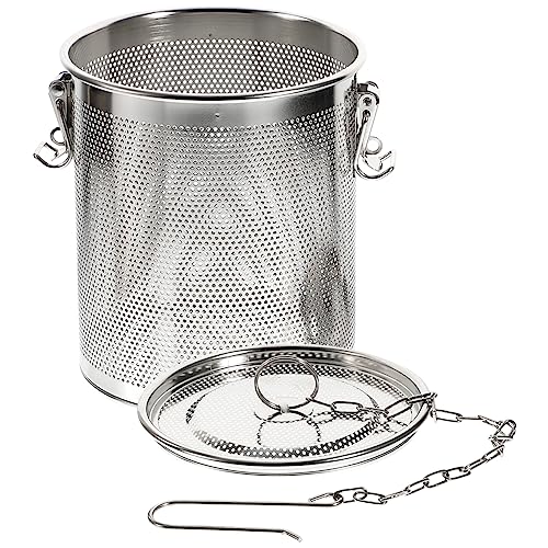 HOLIDYOYO Panier Passoire à Épices 14x16 Cm en Acier Inoxydable 304 Passoire à Saumure Détachable pour Soupe et Braisé Usage la Cuisine Maison
