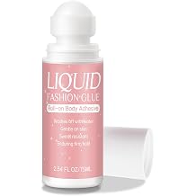 Vigorder Body Adhesive for Clothing Roll-On 2.54 Oz Sweat Resistant & Long Lasting Body Glue for Clothes for Dancers, Socks, Leotards, Bras, Wigs, Costumes