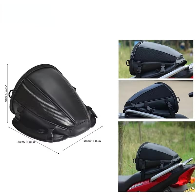 1 Borsa Sella Moto per MV Agusta Turismo Veloce 800 1 I 2015-2020, Borsone Moto Impermeabile Borsa Posteriore Zaino Moto Zaino Portaoggetti Sedile Passeggero
