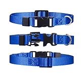 Yorgewd 12 Pack Welpenhalsbänder, Verstellbare Hundesicherheits ID-Halsbänder für Welpen, kleine Hunde und Katzen (Multicolor, 21.5-33CM)