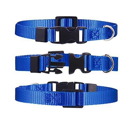 Yorgewd 12 Pack Welpenhalsbänder, Verstellbare Hundesicherheits ID-Halsbänder für Welpen, kleine Hunde und Katzen (Multicolor, 21.5-33CM)