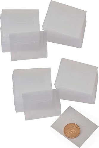 Pequeñas fundas de bolsillo de plástico transparente para monedas, protector de joyas, bolsa de almacenamiento de sellos de joyería, 100 unidades disponible en Yaxa El Salvador