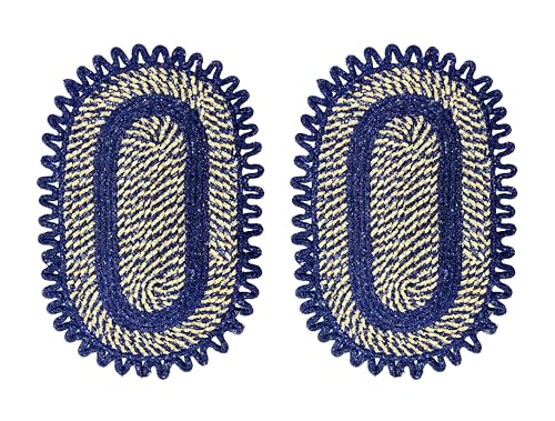 Image of Cotton Doormat for Living Room |Handmade Cotton Doormat | Quick Dry, Washable Door Mat for Home, Bathroom & Bedroom (Pack of 2) (Coffee-2)
