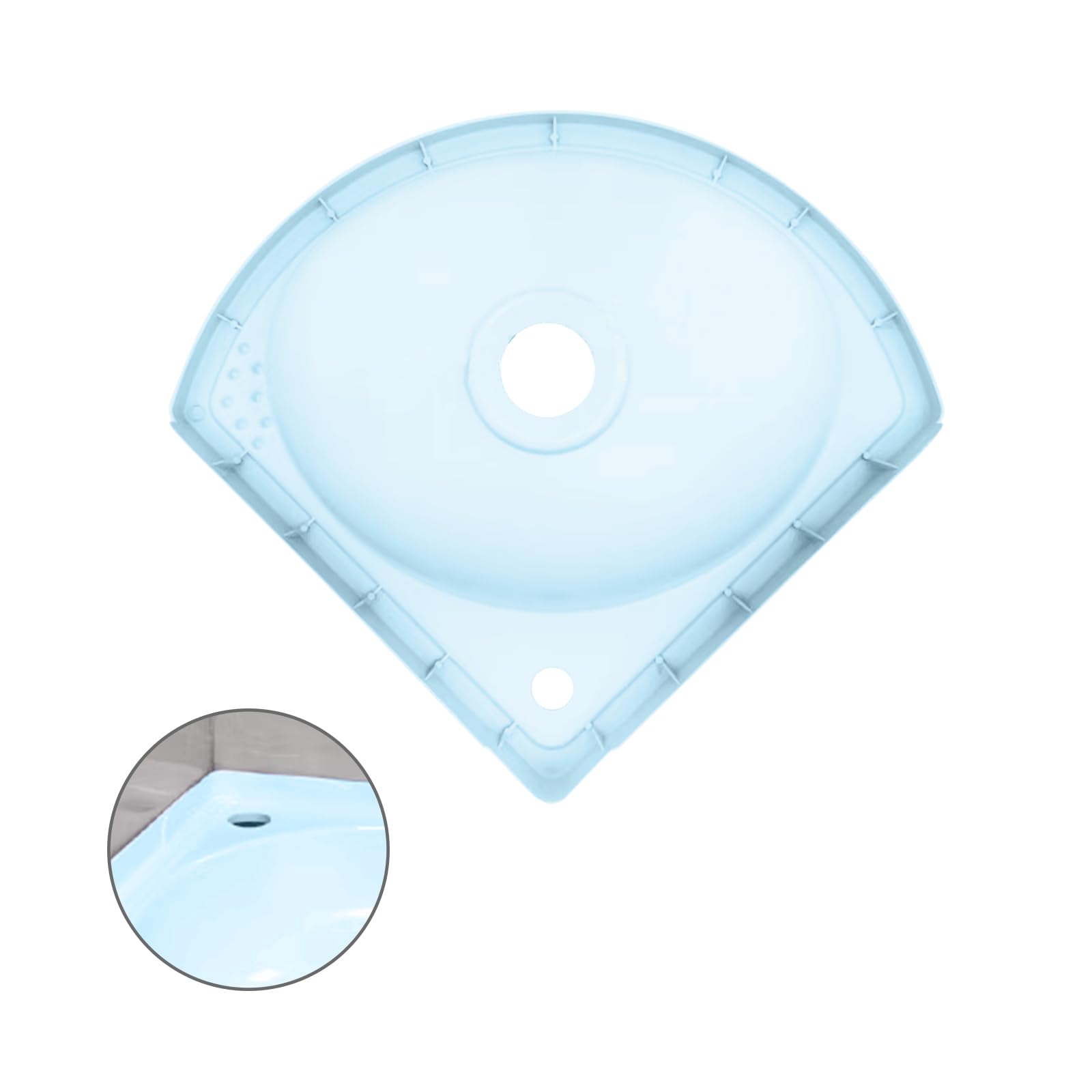 Lavabo de pared,Plástico Lavabo,Diseño Minimalista,27.5x27.5x11cm(WxDxH),saludable y duradero,mejor opción para WC, baños, guardarropas, inodoro, cocina(azul) (B)