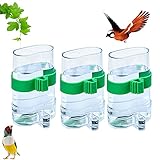 3Pcs Mascotas, Comedero para Pájaros, Bebedero Automático para Pájaros, Comedero para Pájaros Comedero para Mascotas, Dispensador de Agua para Comida de Aves, Comedero Automático para Pájaros