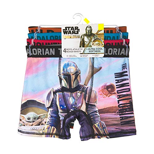 Star Wars Baby Yoda Mandalorian 100% Cotton Briefs, Athletic Boxer Briefs, Assorted Prints, Sizes 2/3T, 4T, 4, 6, 8, And 10 #TOP3