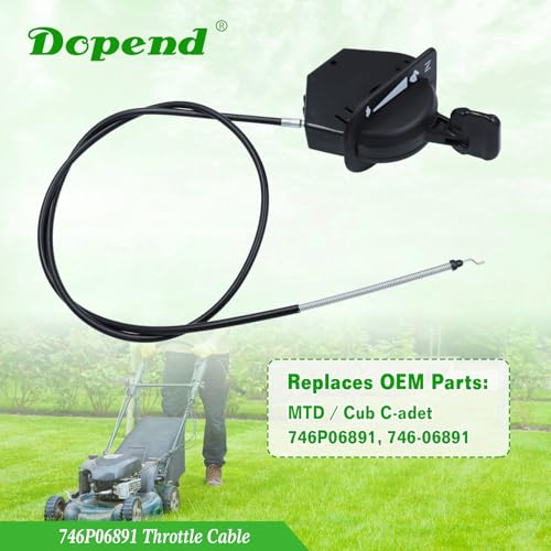 Dopend 746P06891 Throttle Cable for MTD, Cub Cadet ZT1-42, ZT1-46, ZT1-50, ZT1-54, ZT2-60, ZTS1-42, ZTS1-46, ZTS1-50, ZTS2-50, ZTS2-54, ZTS2-60, Replaces Cub Cadet 746-06891 by Dopend - Used condition - Image 3