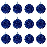 Jorzer Flower Ball 10' Round Kissing Flower Silk Rose Pomander Kissing Ball for Wedding Centerpieces...