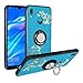 Alapmk Case for Huawei Y7 2019 / Y7 Prime 2019,[Pattern Design] with Kickstand Fit Magnetic Car Mount, Shockproof TPU Protective Case Cover for Huawei Y7 2019 / Y7 Prime 2019, Flower