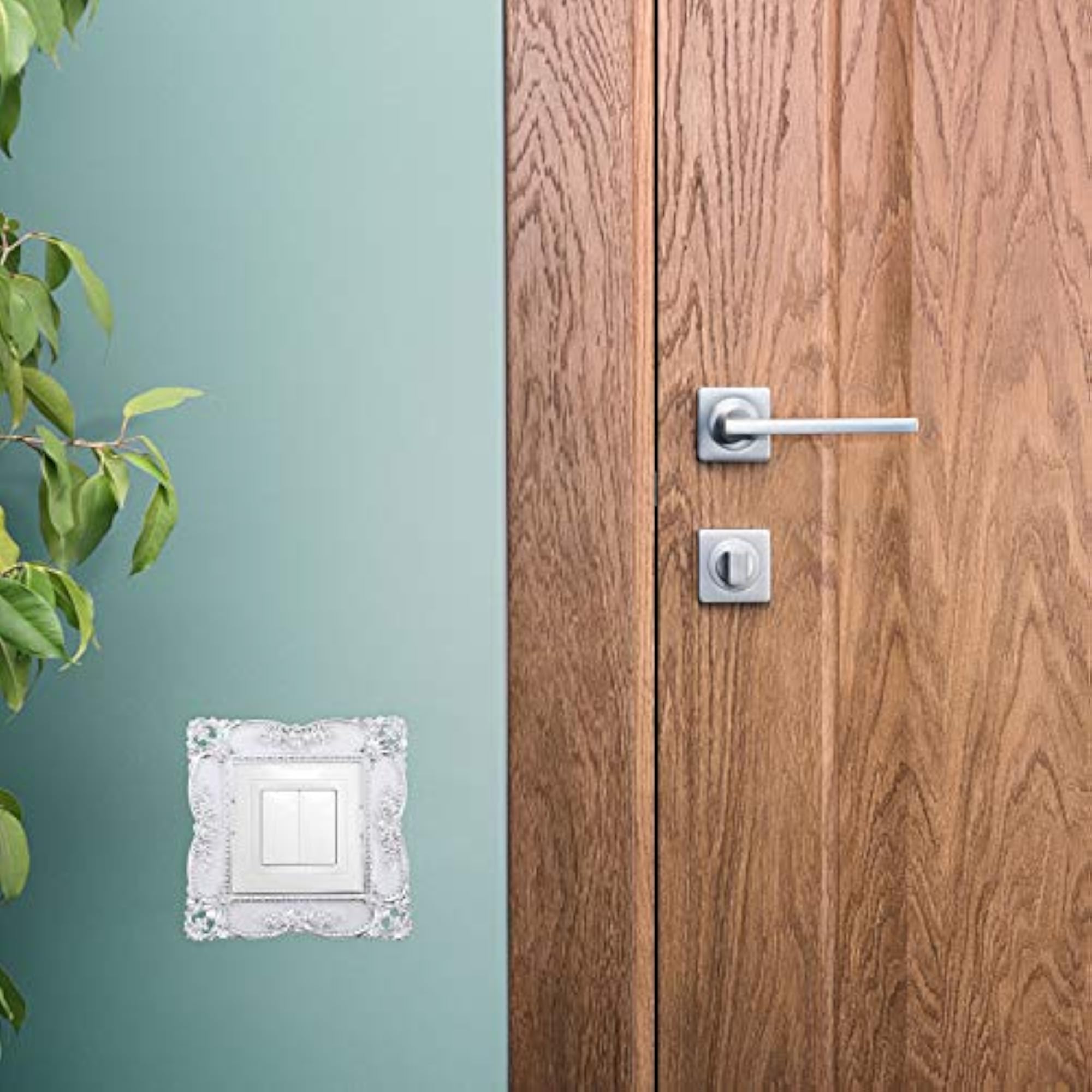 2Pcs Acrylic Switch Cover Creative Switch Decal Socket Switch Cover