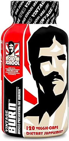 VINTAGE BURN Fat Burner - The First Muscle-Preserving Fat Burner Thermogenic Weight Loss Supplement – Keto Friendly, Appetite Suppressant - For Men and Women - 120 Natural Veggie Diet Pills