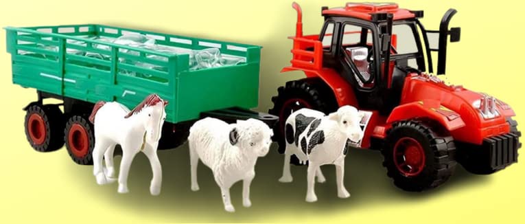 EKAN Farm Tractor With Trolley Toy Cow Animals For Kids Boys And Girls, Birthday Gift Item,Multicolor (B0BN3BBQFP) Amazon Price History, Amazon Price Tracker