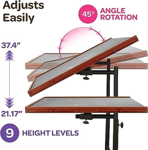 JoyBerri Jigsaw Puzzle Table/Rolling Puzzle Desk - 1500 Piece Puzzle Board with Bonus Puzzle/Portable Jigsaw Puzzle Tables with Drawers and Legs - Height Adjustable for Adults and Kids - Thumbnail 6