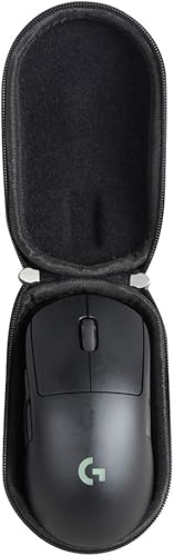 Hermitshell Hard Travel Case for Logitech G PRO X SUPERLIGHT 2 / Logitech G PRO X SUPERLIGHT / Logitech G PRO Wireless Gaming Mouse (Black)