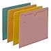Smead Notes File Jacket, Letter Size, Straight-Cut Tab, Flat-No Expansion, Assorted Colors, 12 per Pack (75616)