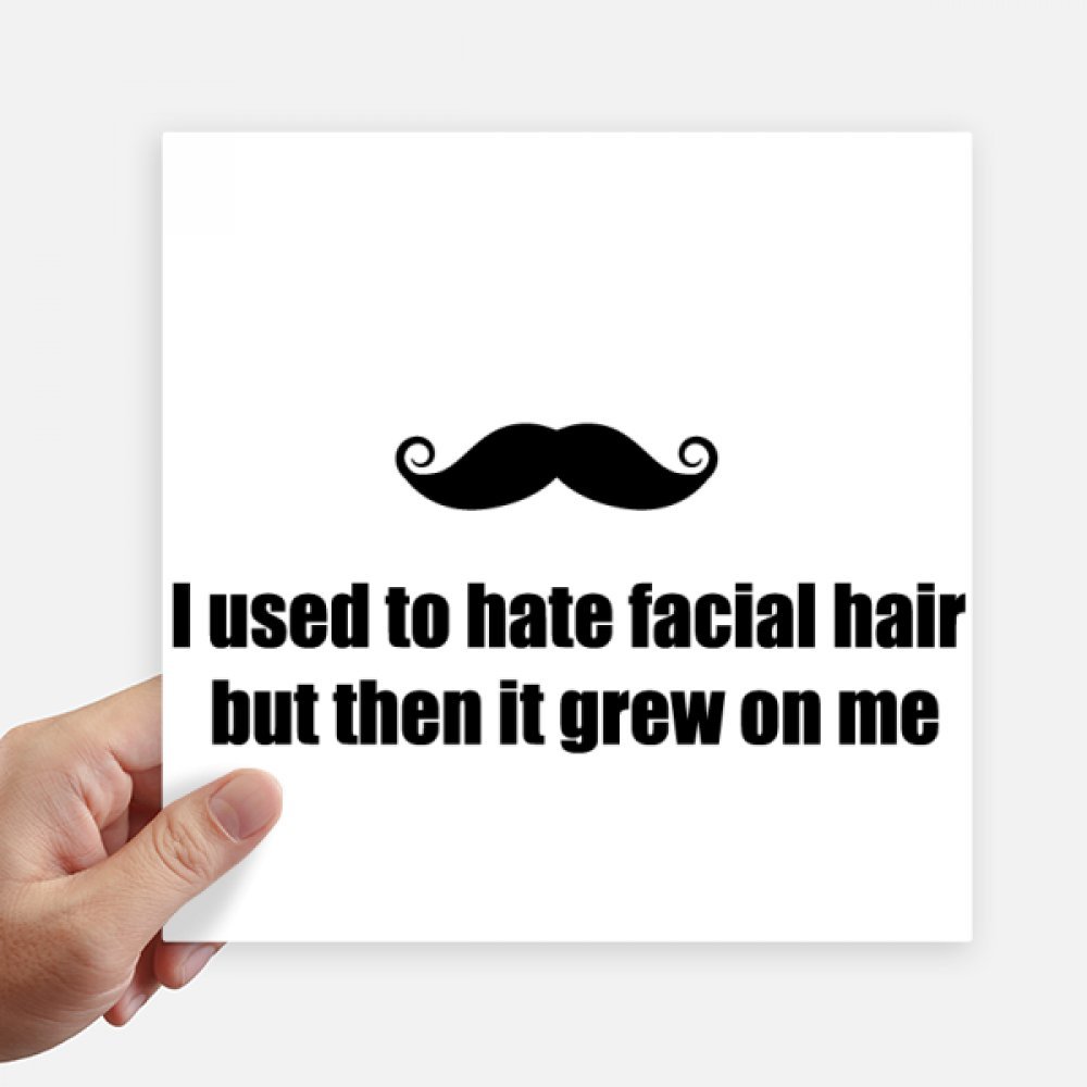 Autocollants de visage carré de barbe DIYthinker pack de 4 stickers 20cm
