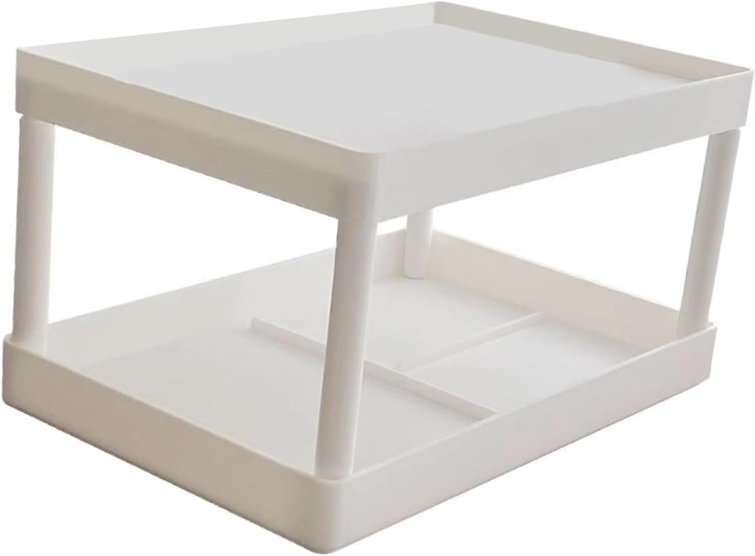 2 Layer Makeup Stand, Desktop Debris Storage Rack, Versatile Organizer for Bedroom Office Student Dormitories, Small