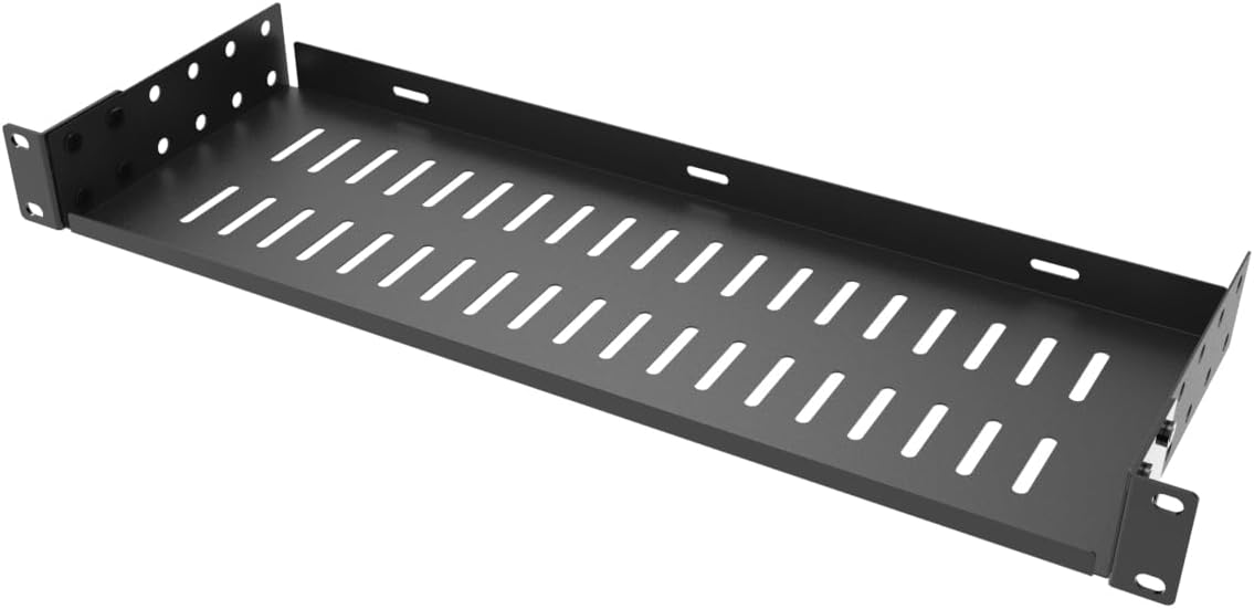 1U Server Rack Shelf 19" Universal Rack Mount Tray 6" Deep image 2
