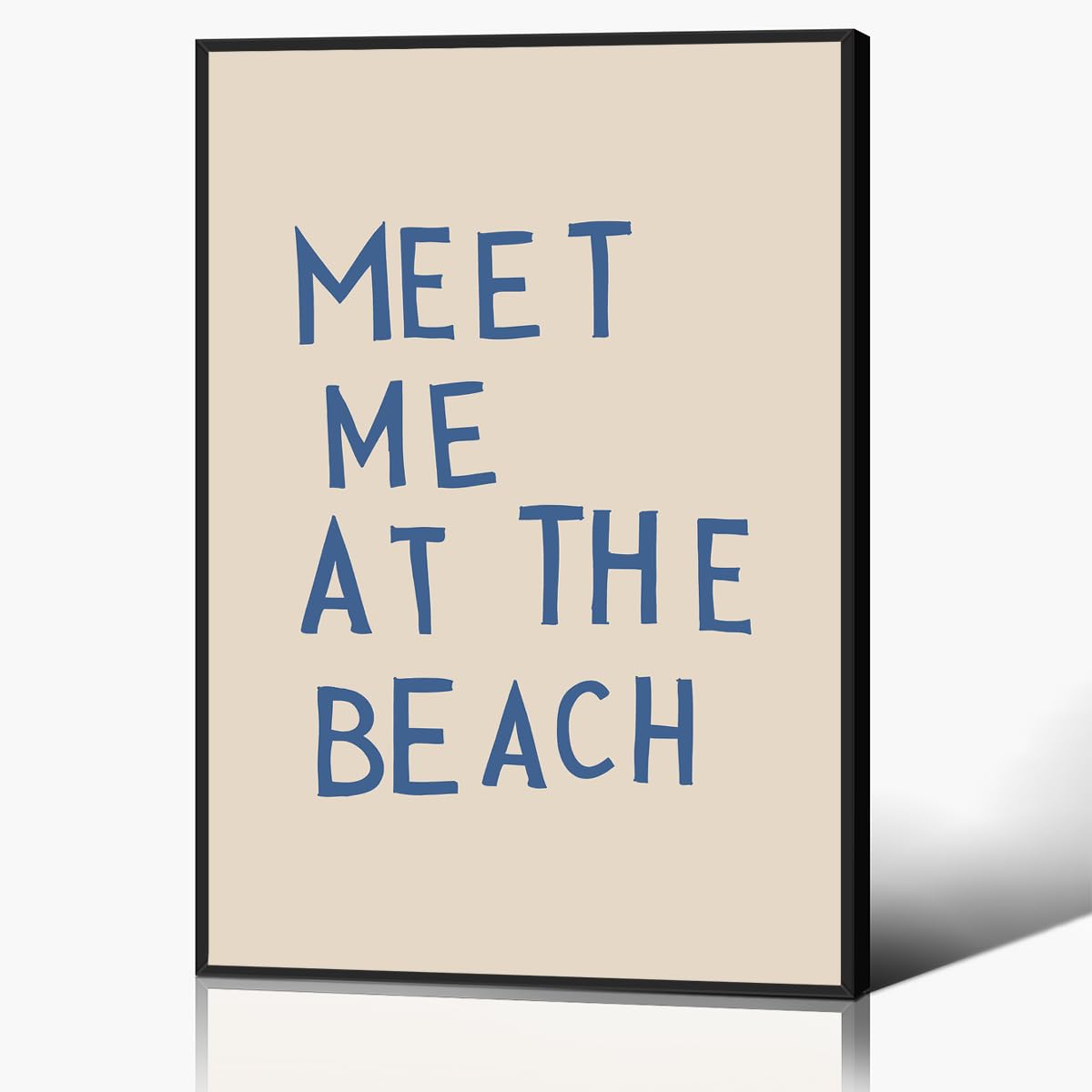 Impression de plage d ete funky evacuez le stress avec ce poster bleu ocean - 8