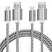 Produktbild Micro USB Kabel, 2Pack 3M Micro USB Ladekabel USB 2.0 Nylon Geflochtenes High Speed Sync und Schnellladekabel für Samsung Galaxy S6 S7 Note,Nexus,HTC,LG,Nokia,Kindle und mehr Android Gerät (2Pack-3M)