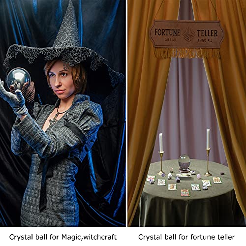 Clear Crystal Ball with Stand 100mm/3.9 inch for Fortune