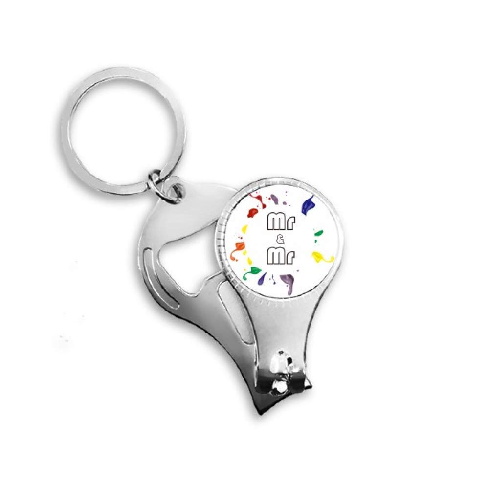 Porte-clés LGBT avec décapsuleur arc-en-ciel pour vos apéritifs