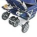 Children’s Factory Infant Toddler SureStop Folding Commercial Bye-Bye Stroller (4-Passenger), Blue