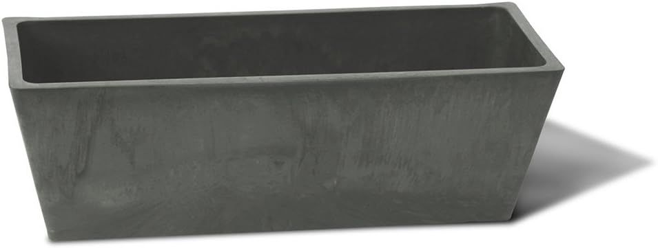 Algreen Products Windowsill 14" x 6" x 6" Light Charcoal Planter