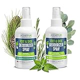 Rocket Pure Natural Shoe Deodorizer Spray & Foot Spray - Shoe Spray Deodorizer, Foot Spray Odor Eliminator Spray, Shoe Odor Eliminator, Foot Deodorant, Foot Odor Shoe Freshener (Cedar & Mint)