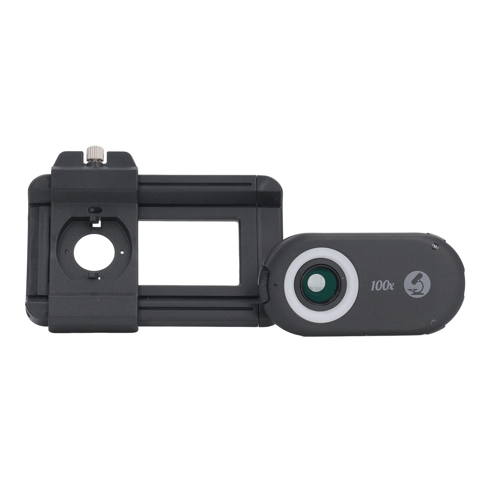 Alcance Digital de Bolsillo con Clip de Luz LED CPL en el Accesorio de la Cámara para Pho - Lente de Alcance del Teléfono con Aumento de 200X para Niños y Adultos (100X)