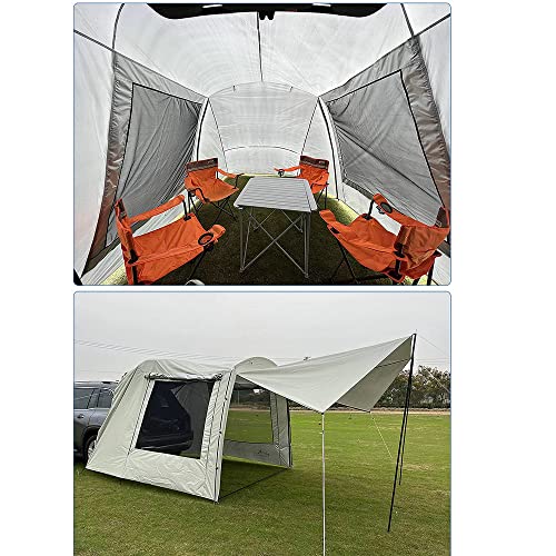 Vilemoon Car Awning Sun Shelter Camping SUV Rear Tent, Portable Waterproof Roof Top Tent Car Canopy with Mosquito Net for SUV Minivan Hatchback Camping Outdoor Travel (Car Awning Sun Shelter) - Thumbnail 4