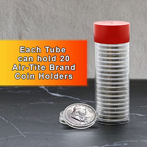 Tubo de cápsulas Air-Tite para monedas Half Dollar miniatura 3