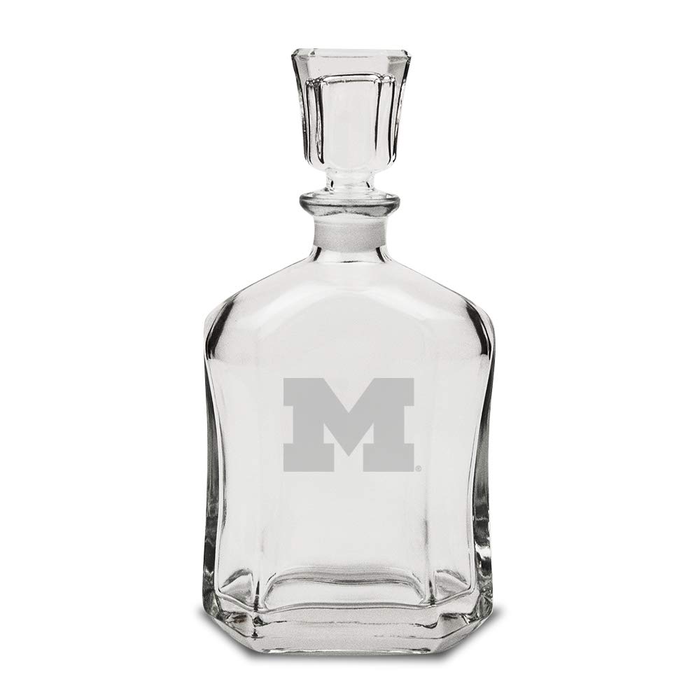 University Glass NCAA Unisex Collegiate 23.75 oz Whiskey Decanter