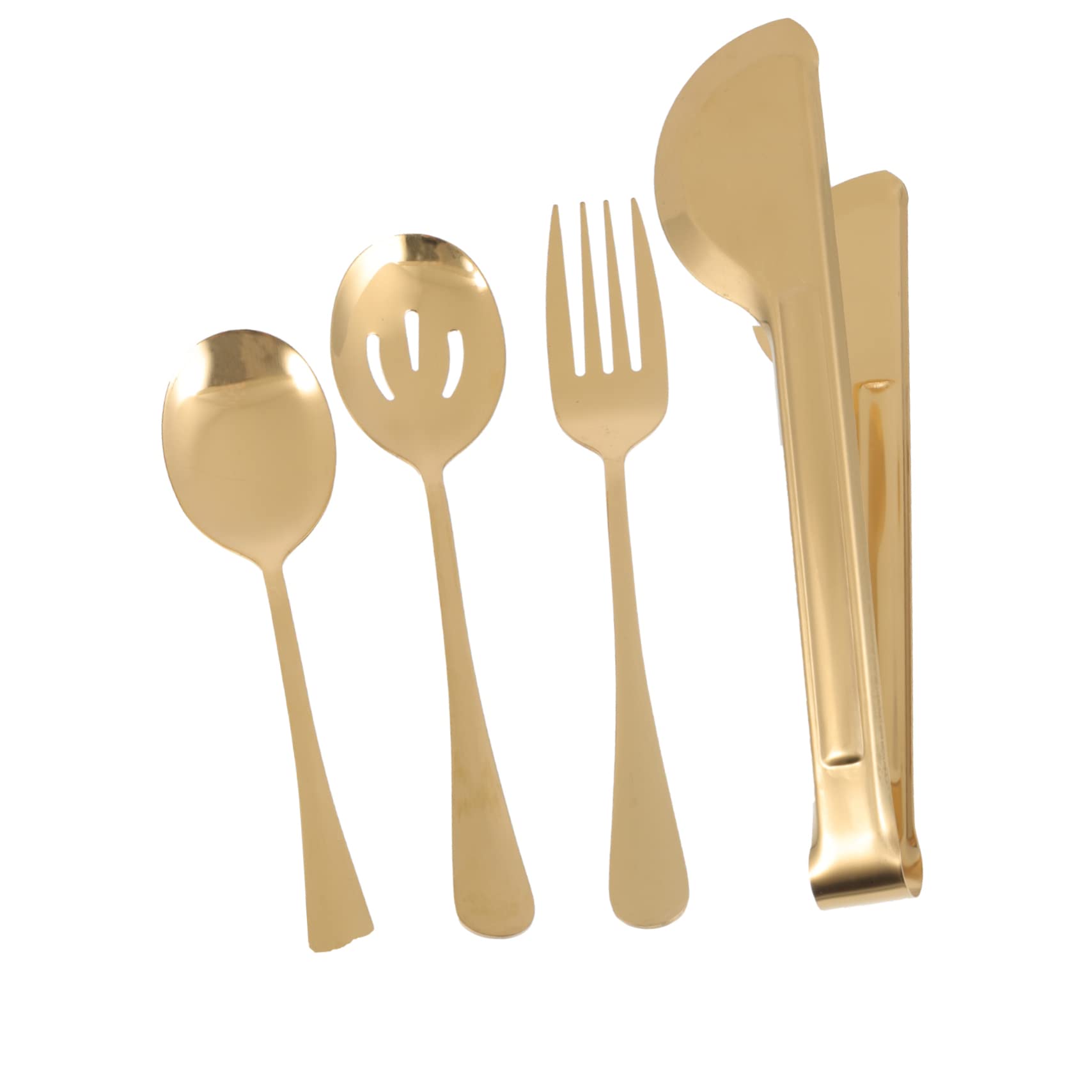 PRETYZOOM 4pcs Stainless Steel Spoon Metal Perforation Travel