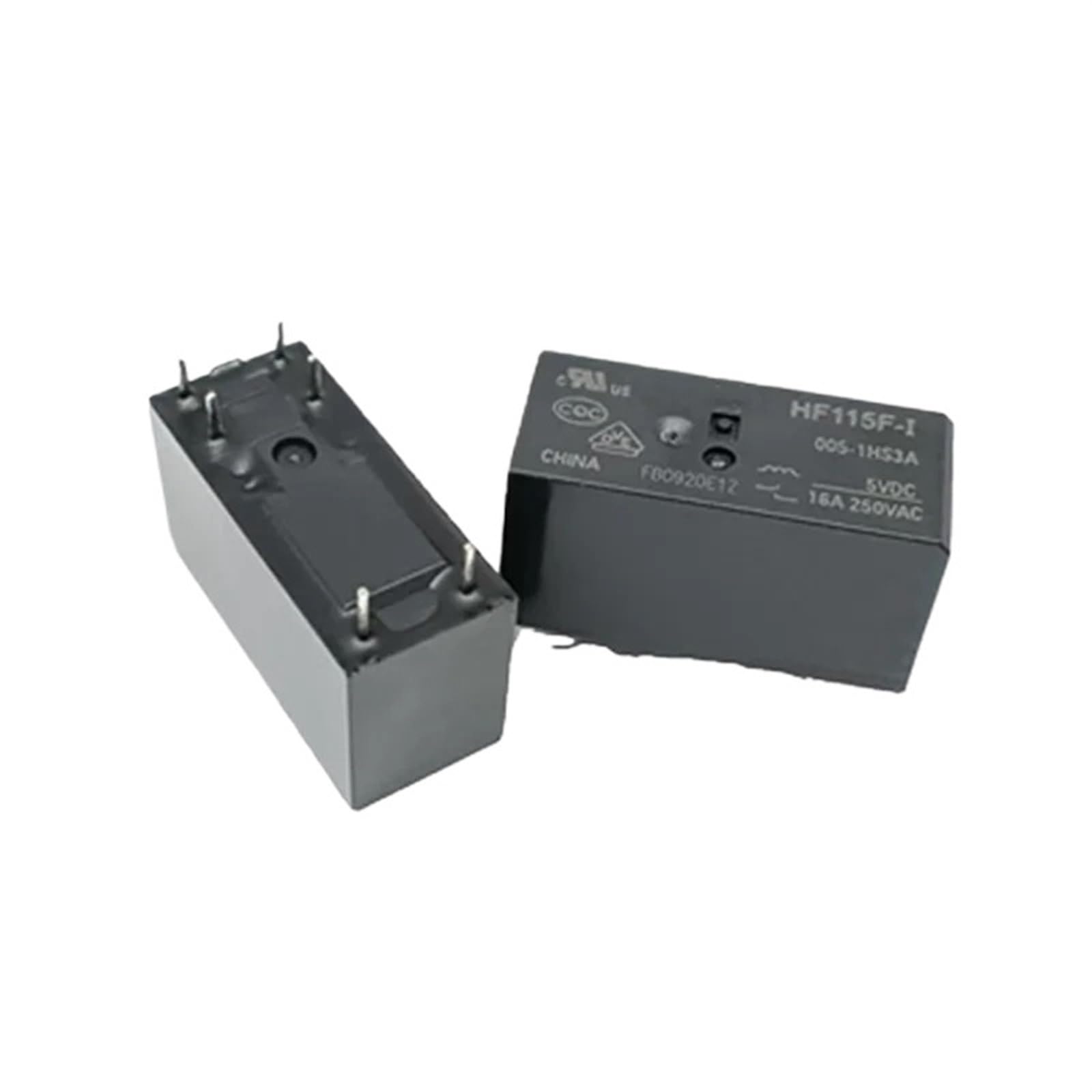 Relais de puissance HF/JQX-115F-I 5V 12V 24V à 6 broches 16A