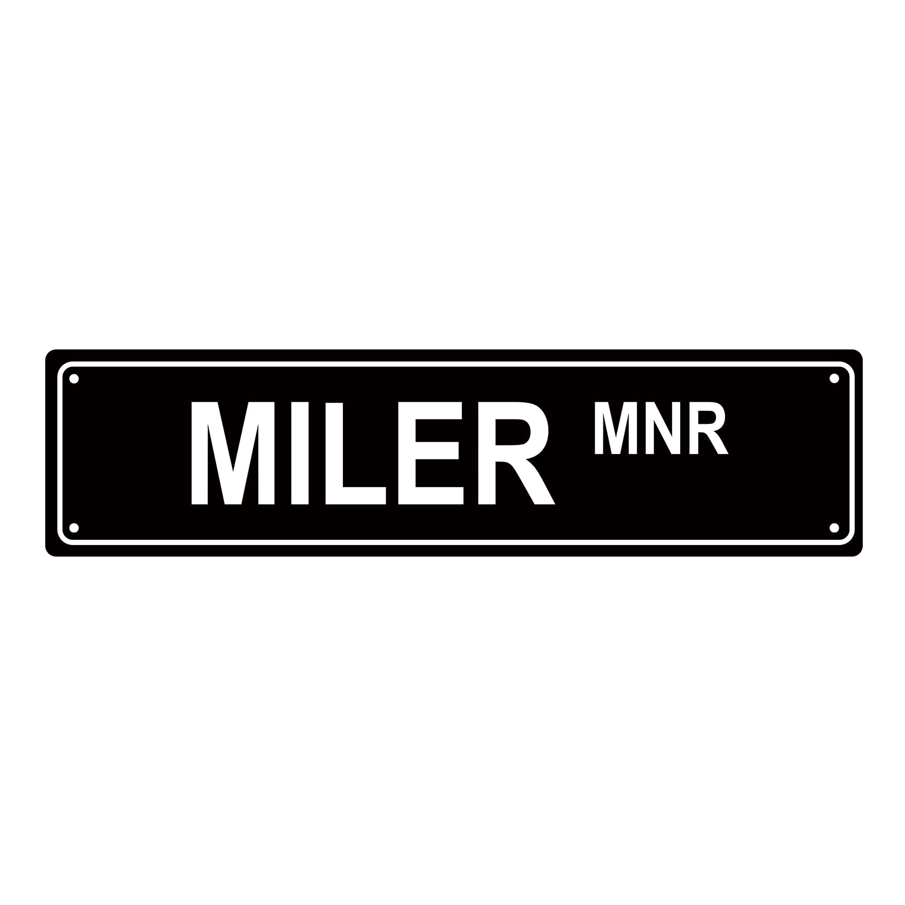 Miler Mnr People Metal Tin Street Sign Bar Cafe Garage Cave Home Room Wall Bathroom Farmhouse Garden Porch Patio Decor,4x16 Inch