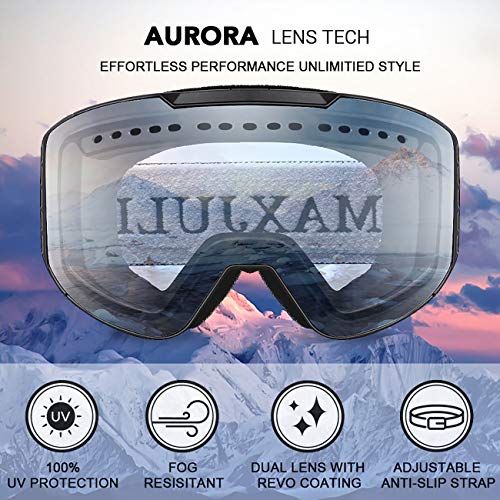 Juli Ski Goggle/Snow Snowboard Goggles For Men, Women & Youth - 100% Uv Protection Anti-Fog Dual Lens #TOP1