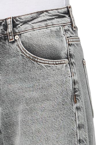 HUGO Women's Leni Loose Fit Wide Leg Jeans3