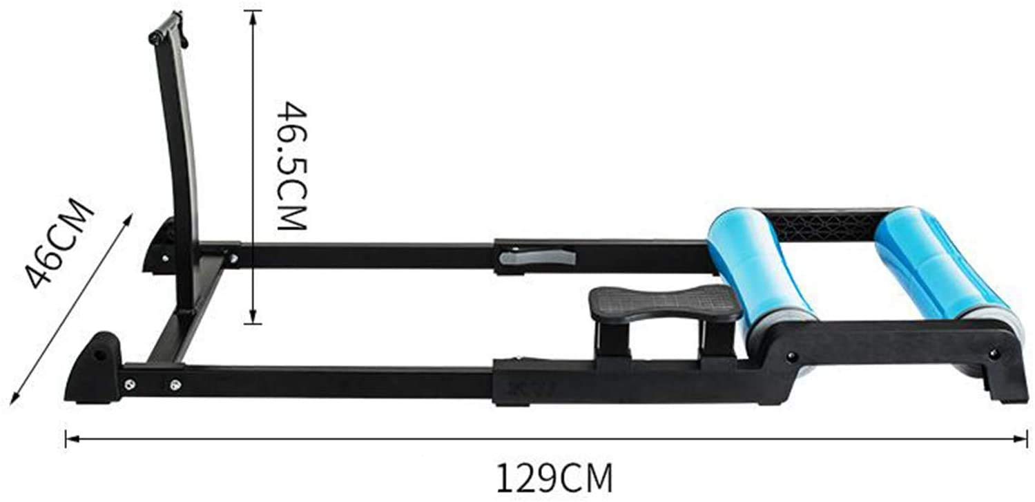 Allenatore a rulli per bicicletta 26-29 pollici, portata fino a 150 kg, telaio in acciaio, silenzioso, pieghevole, rullo magnetico per allenamento a