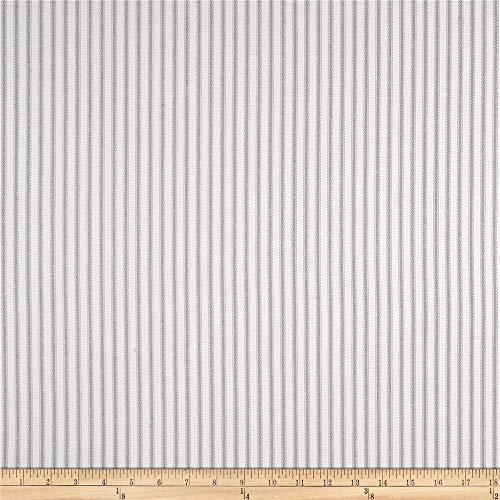 Premier Prints Classic Ticking Stripe Cotton Duck Storm, Fabric by