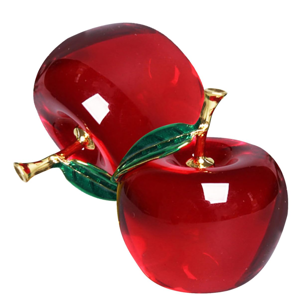 Sculptures en verre rouge pour créer une atmosphère artistique chaleureuse au salon