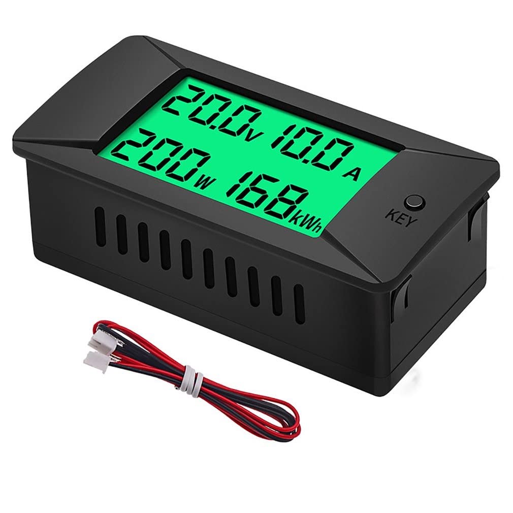 DollaTek Affichage CC voltmètre numérique Voiture ampèremètre bidirectionnel Puissance Kwh Watt mètre 300V 300A Shunt Bulit-in