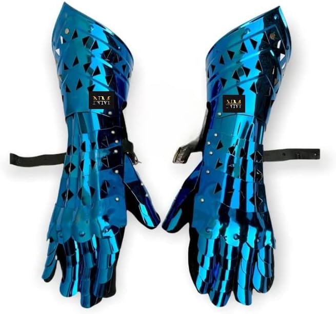 Medieval Knight Armor Gauntlet Functional Finger Armour Cosplay LARP