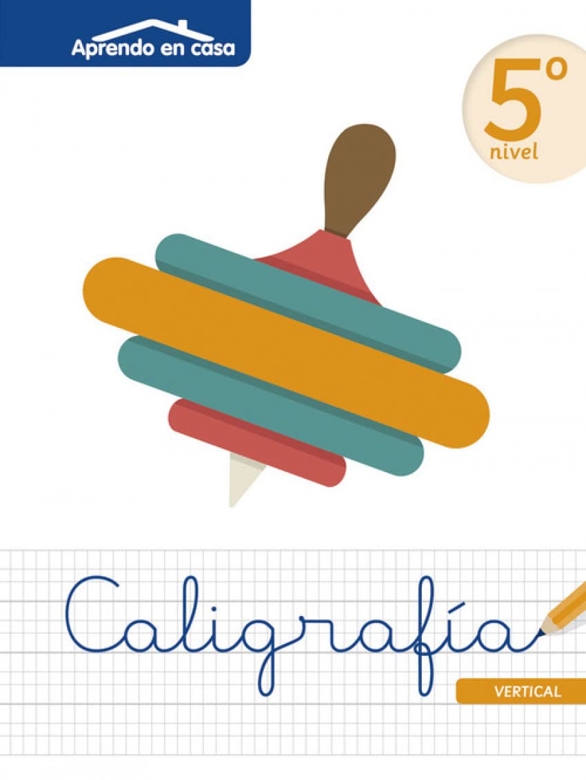 Caligrafía. Peonza - Numero 5 (APRENDO EN CASA CALIGRAFÍA)
