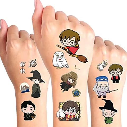6 Sheets of Cartoon Temporary Tattoos for Kids Cover